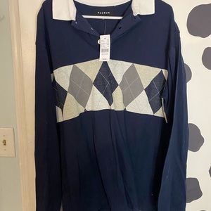 pacsun collared long sleeve
